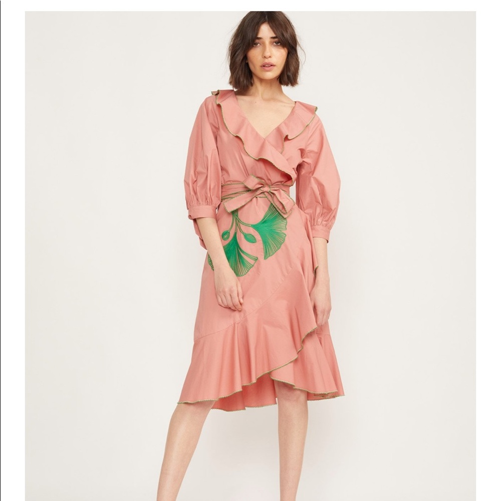 Ruffle Midi Dress Never Worn